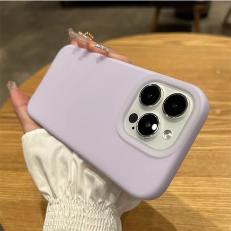 指紋防止 シリコンiPhone15/15pro/15plusケース  手さわりいい丈夫 iPhone14pro/13/12カバー シンプル風[M3938]