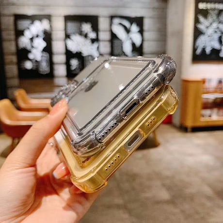 カード収納 背面ポケット iphone15/14proケース 薄型透明iphone13/12/11proカバー  耐衝撃頑丈 軽量 M575