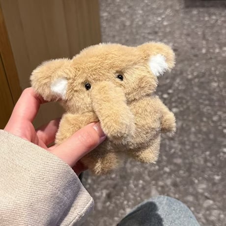 象ぬいぐるみ Airpods4ケース もふもふ AirpodsPro2ケース airpods3/2ケース ギフトにおすすめ めっちゃ可愛い[M5484]