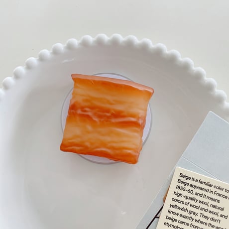 食べ物スマホグリップ マグセーフ式 折り畳み式グリップトーク 卓上スタンド機能付き 耐久性あり プレゼントにおすすめ[M3681]