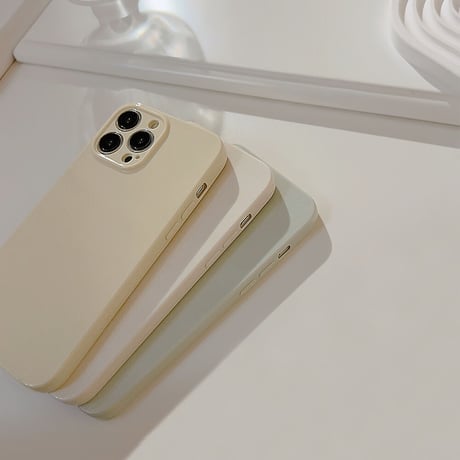 くすみカラー iPhone14/15ケース 韓国風淡色 アイフォン13/12/11カバー 上品で大人っぽい シンプル 全面保護 [M2912]