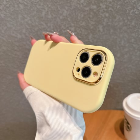 シンプル無地 iPhone15/15plus/15proケース 指紋防止 アイフォン14/13/SEカバー 淡色系 使いやすい [M3963]
