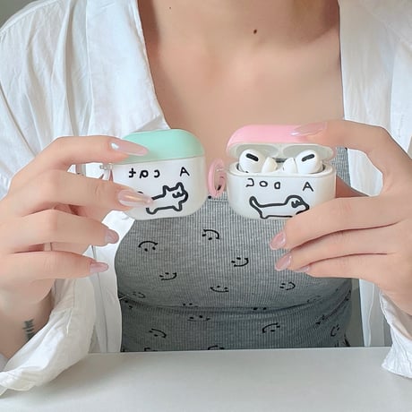 カップルペア AirPods4ケース  可愛い猫と犬 AirpodsPro2/3/2カバー お揃い リング付き ギフトにおすすめ[M5594]