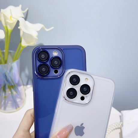 クリア iPhone15/14proケース レンズフィルム付き アイフォン13/12/11pro透明カバー 軽量 使いやすい[M2821]