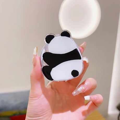 Panda Catスマホグリップ マグセーフ式 折り畳み式グリップトーク パンダ 卓上スタンド機能付き 耐久性あり ギフトに最適[M3749]