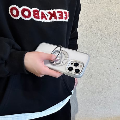 Magsafeリングスタンド iPhone16Pro/16ProMaxケース 高品質高機能 iPhone15Pro/14proケース 定番 指紋防止 飽きないデザイン[M5141]