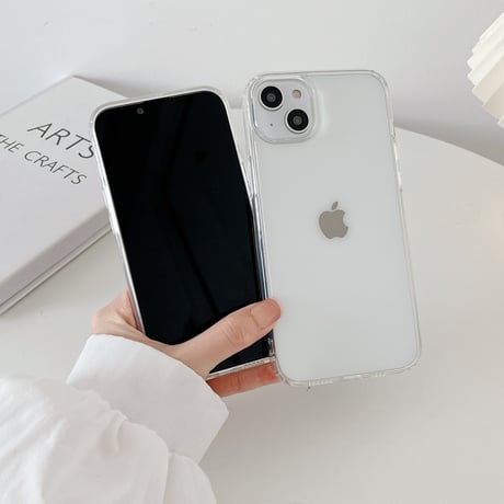 高透明 iphone14/13promaxケース 耐衝撃加工 iphone12/11proカバー  シンプル風 黄ばまない[M2086]