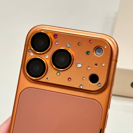 ダイヤレンズカバー iPhone17ProMax/17Pro/7カメラレンズフィルム  金属製  おしゃれ  頑丈 キラキラ 耐久性耐衝撃 [M5761]