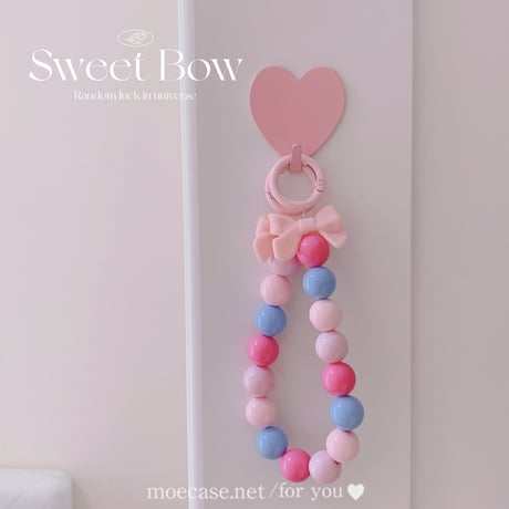 かわいいリボン付 ストラップ リング付き 使いやすい 多彩 綺麗 ギフトにおすすめ[M2791]
