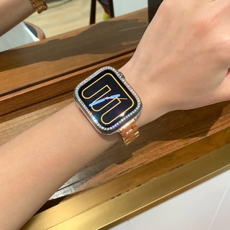 高級感 Apple watch Series10バンド おしゃれ金属 アップルウォッチバンド Ultra series8 7 6 5 4  3 2 SE SE2 高品質 セレブ愛用[M5201]