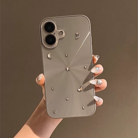 ナチュラルチタン iPhone16/16Proケース  オーロラ キラキラ iPhone15/14Pro/13proケース カメラ保護カバー  頑丈 [M4651]
