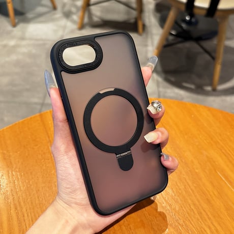 iPhone16eケース 高品質耐衝撃 Magsafeリングスタンド iPhone16Promax/15pro/14ケース 指紋防止 多機能 耐久性ある  [M5210]