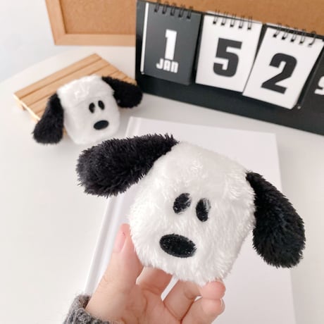 かわいい犬 airpodsproケース  ふわふわ エアポッツカバー   暖かい 秋冬グッズ  面白い M1109