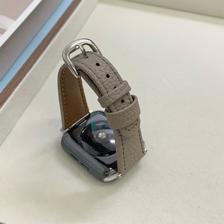 レザー Apple watchバンド エレガント アップルウォッチベルト Ultra3 series11 10 98 7 6 SE3 SE2  高級感 耐久性ある[M5800]