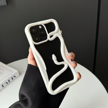ヘビ 透かし彫り iPhone16Pro/15ProMaxケース カッコイイ iPhone14/13Proクリアカバー 放熱 丈夫 男女兼用[M4927]