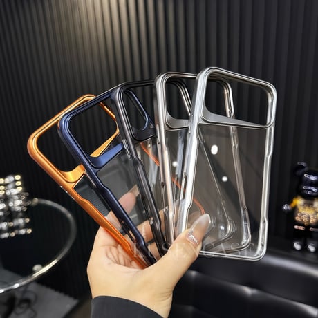 グリップ性 iPhone17Pro/17promaxケース かっこいい  iPhone17/Air/16Proカバー 耐衝撃 落下防止 高級感  [M3964]