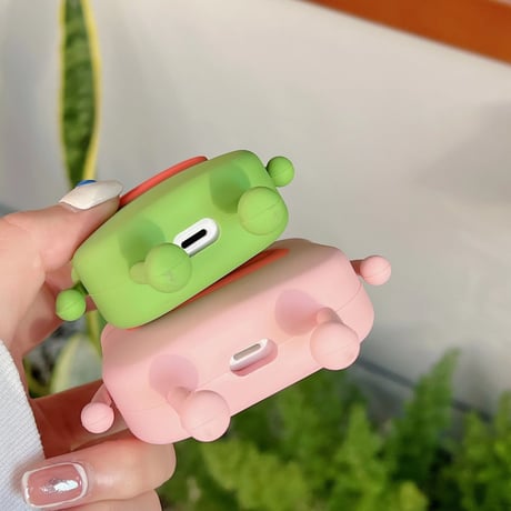 可愛いカエル airpods3ケース  お揃い airpodsproカバー  超キュート 頑丈  シリコン プレゼントにおすすめ[M2132]