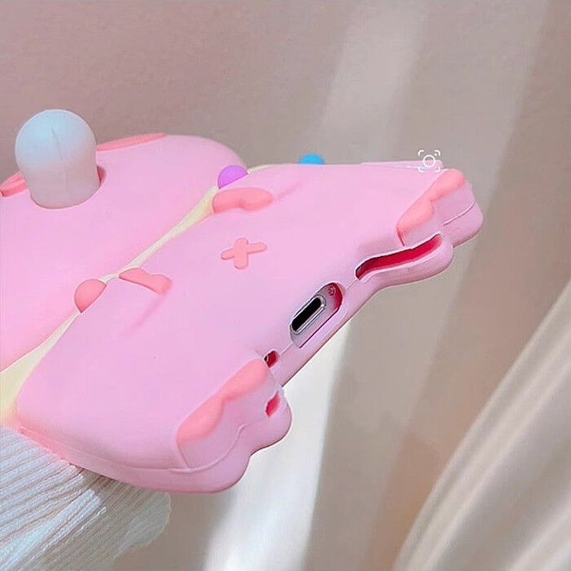 バブルスクイーズ iphone15/15proケース ピンクブタちゃん iphone14/13