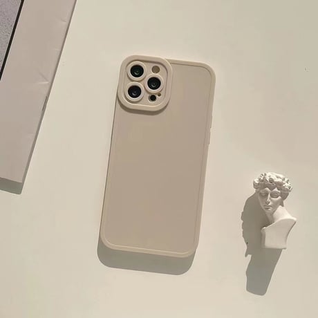無地シンプル iphone14/13miniケース  高級感 淡色 iphone12pro/11カバー  高品質  頑丈 7色お揃い 全面保護 [M1916]