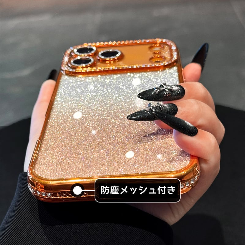 高級感 iPhone17Pro/17Promaxケース キラキラジュエリー iPhone1
