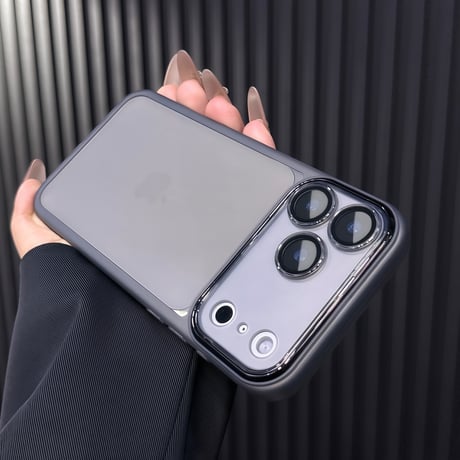 iPhone17Pro/17ソフトケース 滑り止め レンズカバー付 iPhone17ProMax/Airカバー シンプル風  頑丈 軽量 装着やすい [M5763]