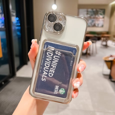 メッキ カード収納 iphone14pro/13ケース カメラレンズ保護フィルム付 アイフォン12/11proカバー お買い得[M2100]