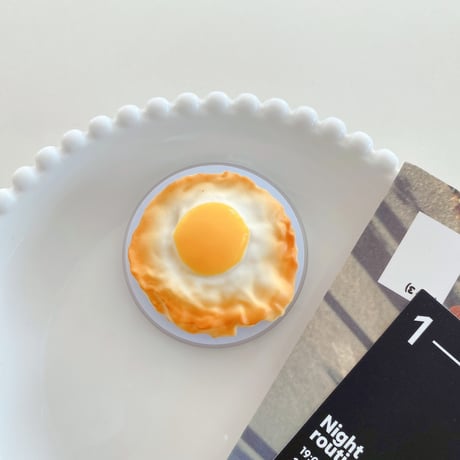 食べ物スマホグリップ マグセーフ式 折り畳み式グリップトーク 卓上スタンド機能付き 耐久性あり プレゼントにおすすめ[M3681]
