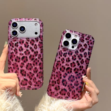 ヒョウ柄 iPhone17Pro/17ケース アニマル柄 艶感 iPhone17ProMax/16Pro/15カバー オシャレ 秋冬ファッション  [M5926]