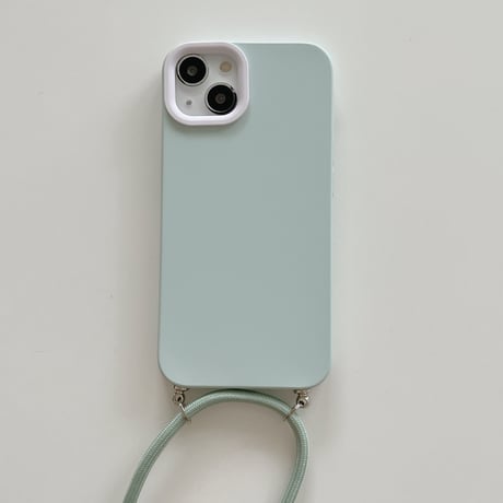 長いストラップ付 iphone14/13promaxケース シンプル風手さわりいいアイフォン12/11promaxカバー 便利 持ちやすい[M2152]