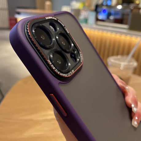 指紋防止 iphone14pro/14promaxカバー マット加工 汚れ付きにくいiphone13/12promaxカバー  耐衝撃 滑りにくい 高品質[M2294]