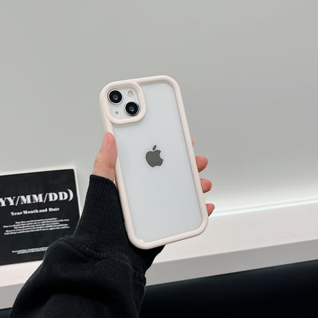 シンプル  iPhone15/15Proケース 頑丈耐衝撃 iPhone14/13/12proケース 黄ばまない 耐久性あり[M3900]