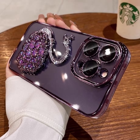 ジュエリースワン iPhone15/15Proケース キラキラ iPhone14/13/12proカバー ラメ入り オシャレ  [M3958]