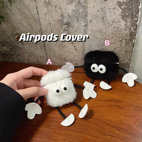 ふわふわモンスター airpodsproケース  可愛いお揃い airpodsカバー   秋冬向け SNS人気品M1039