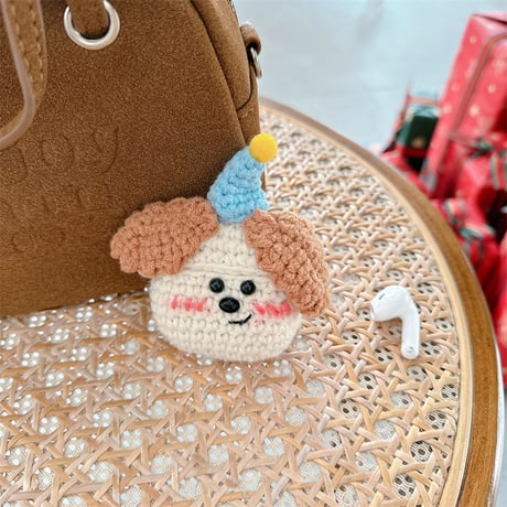 ニット犬ちゃん Airpods 4ケース ギフトにおすすめ Airpods3/2カバー Airpodspro2/pro  めっちゃ可愛い[M5002]