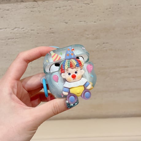 ジョーカー AirPodsPro2/Airpods3ケース お揃い airpods3/2ケース リング付き 可愛い 面白い 丈夫[M4368]