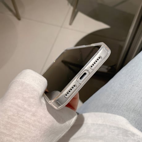 キラキラリボン柄 iphone17/17proケース  ラメ入り アイフォン17promax/Air/16/15カバー  ガールズに人気 ソフトケース[M5782]