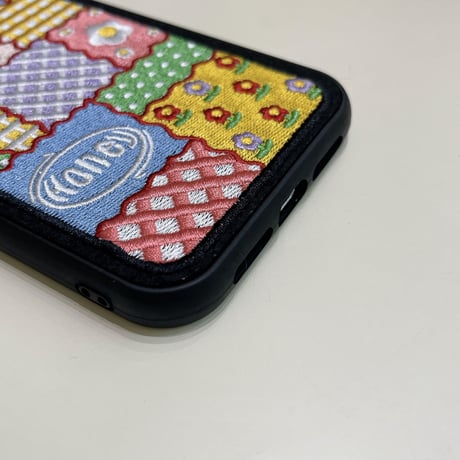 刺繡 ガーデン iphone14plus/14proケース 草花柄 iphone13/12/11カバー   手つくり 韓国風 大人可愛い[M2236]