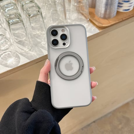 Magsafeリングスタンド iPhone16Pro/16ProMaxケース 高品質高機能 iPhone15Pro/14proケース 定番 指紋防止 飽きないデザイン[M5141]