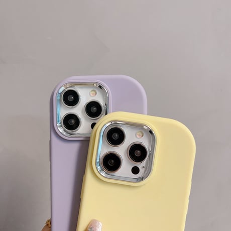 シリコン iPhone15/15proケース 無地 アイフォン14/13/12ケース イエロー ピンク ホワイト シンプル[M3545]