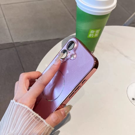 おしゃれ iPhone16/16proケース キラキララメ Magsafe充電 iPhone15pro/14/13promaxカバー カメラカバー 頑丈 [M5443]