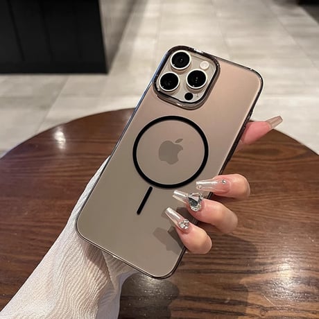 透明軽量 iPhone16promax/16proケース MagSafe対応 黄ばまない クリア iPhone15Pro/14/13/12カバー 高透明感頑丈 [M5317]