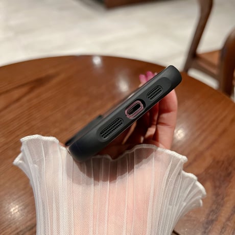 マグセーフ対応 iphone14/14proケース 指紋防止 アイフォン12/13proケース ブラック系 頑丈 ギフトにおすすめ[M3210]