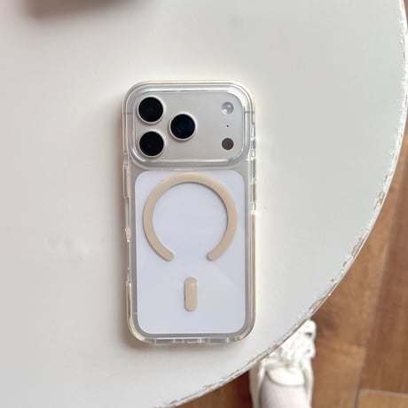 高透明耐衝撃 iPhone17Pro/17ケース MagSafe対応 カラーフレーム iPhone16Pro/15pro/14ケース 丈夫[M6508]