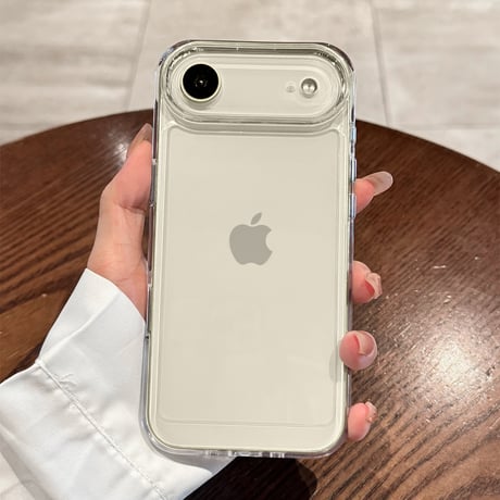 高透明 iPhone17ProMax/17Proケース ブルー/オレンジ/シルバーに合う iPhone17/Air/16/15カバー 黄ばまない 耐衝撃[M5844]
