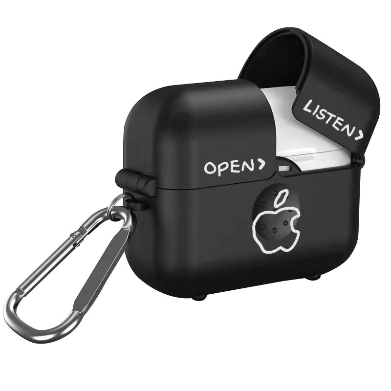 ボタン押すと開ける airpods保護ケース 面白い airpods3/proカバー