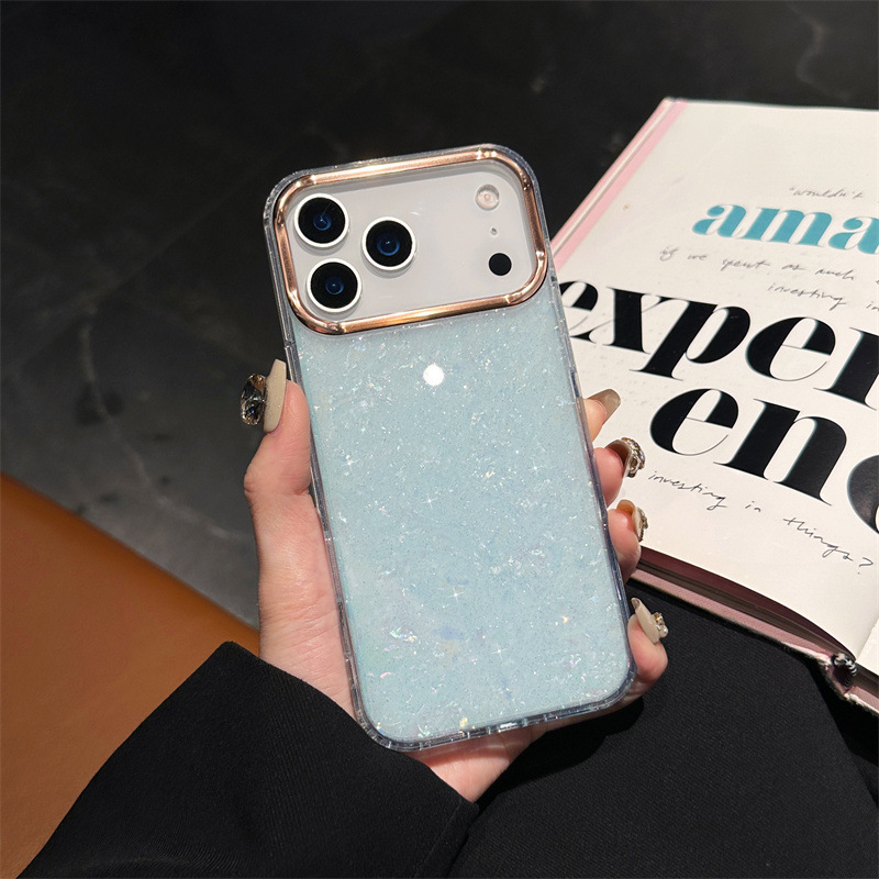 iPhone17Pro/17ケース シェル キラキラ iPhone16promax/15Pro