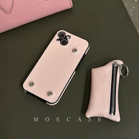 小銭入れ付き iPhone14pro/14ケース リング付き  アイフォン13/12/11カバー シンプル  レザー製 全面保護 人気 シック 便利[M3252]