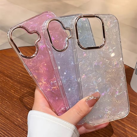 iPhone17Pro/17ケース シェル キラキラ iPhone16promax/15Pro/14Pro/13ケース 大人可愛い 上品 大人気 [M4680]