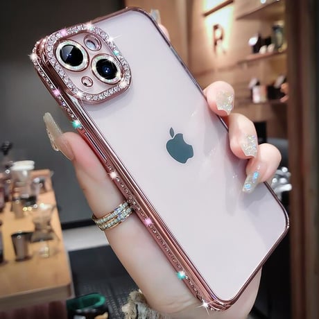 【iPhone17対応】ジュエリーデコ iPhone17e/16/14/15proケース  キラキラ オシャレ綺麗アイフォン13/12proカバー 高品質 カメラレンズフィルム付き [M1537]