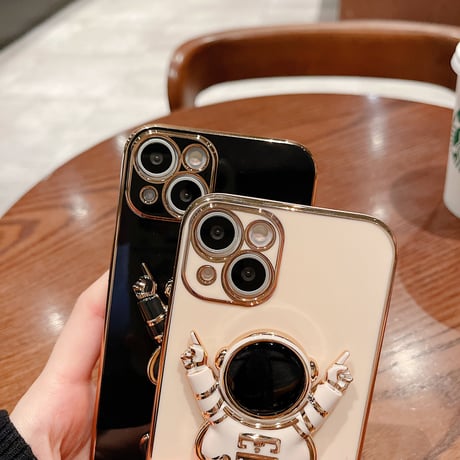 宇宙飛行士 iphone14/13promaxケース  スタンド機能 iphone12/11promaxカバー  高品質  可愛い[M2056]